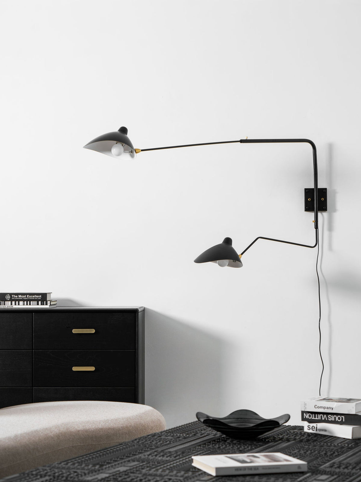 Black Arm Sconce — Wall Sconce | Maison Monashee — view 36