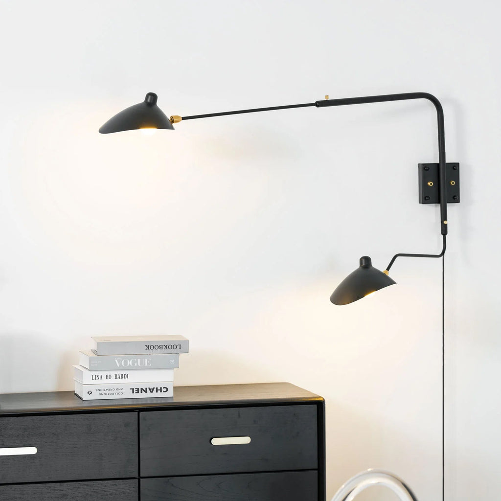 Black Arm Sconce — Wall Sconce | Maison Monashee — view 4
