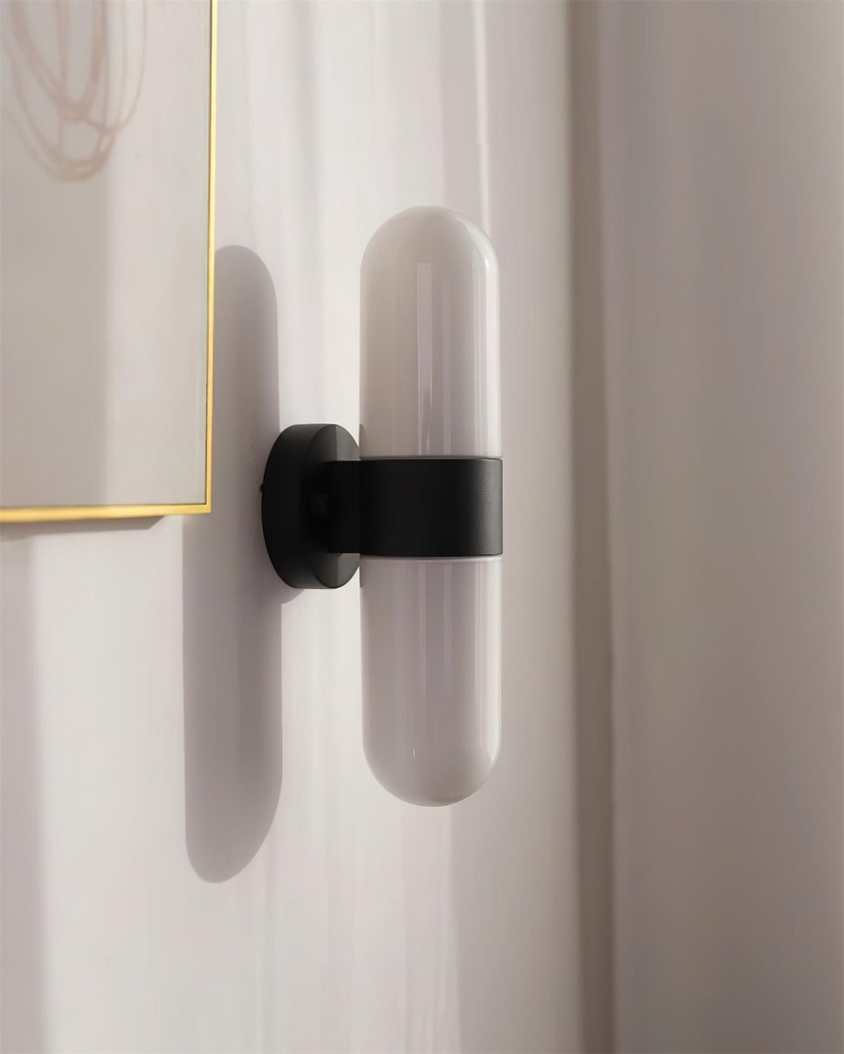 Frosted Glass Vanity Light — Wall Sconce | Maison Monashee — view 44