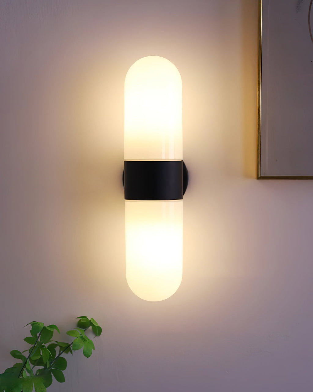 Frosted Glass Vanity Light — Wall Sconce | Maison Monashee — view 19