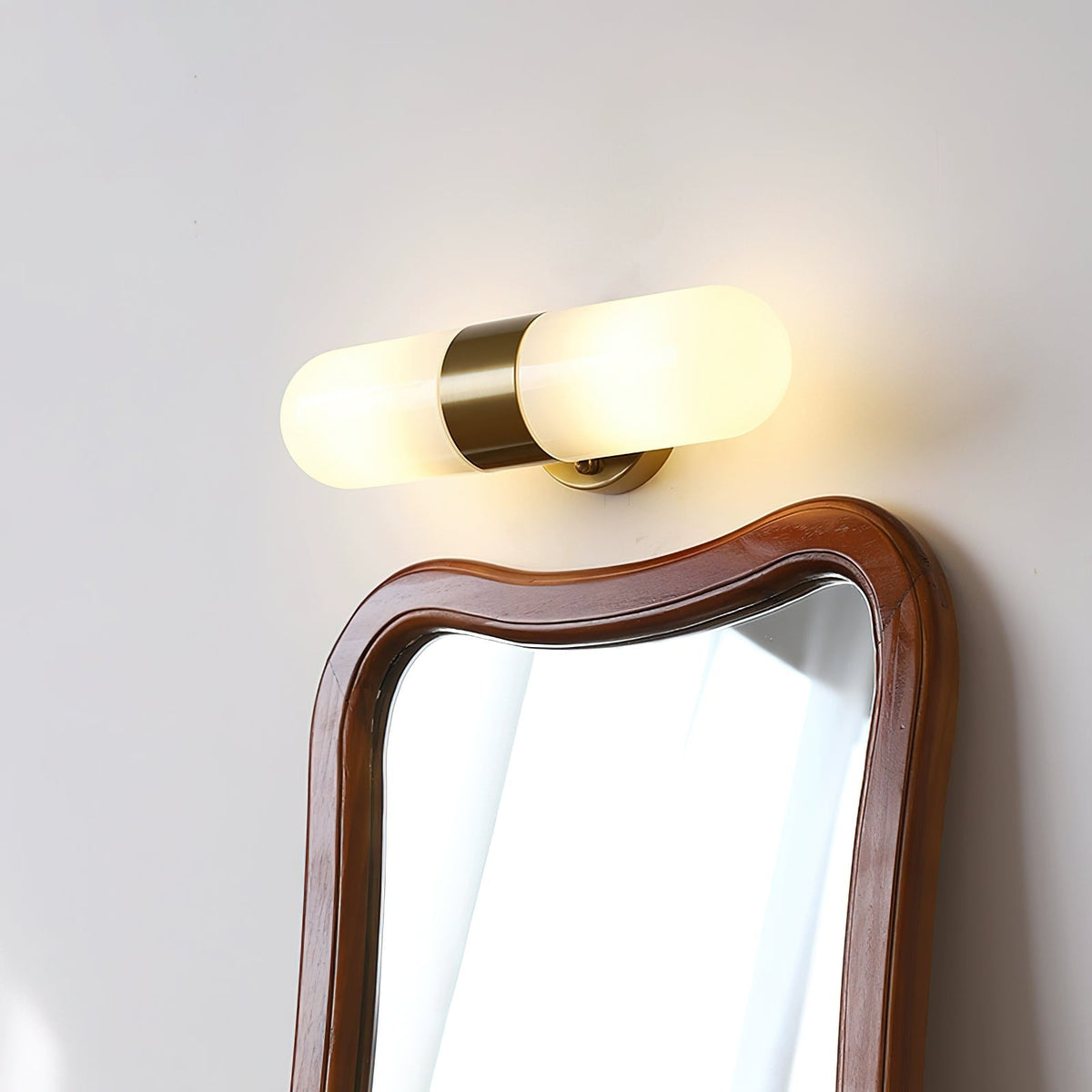 Frosted Glass Vanity Light — Wall Sconce | Maison Monashee — view 25