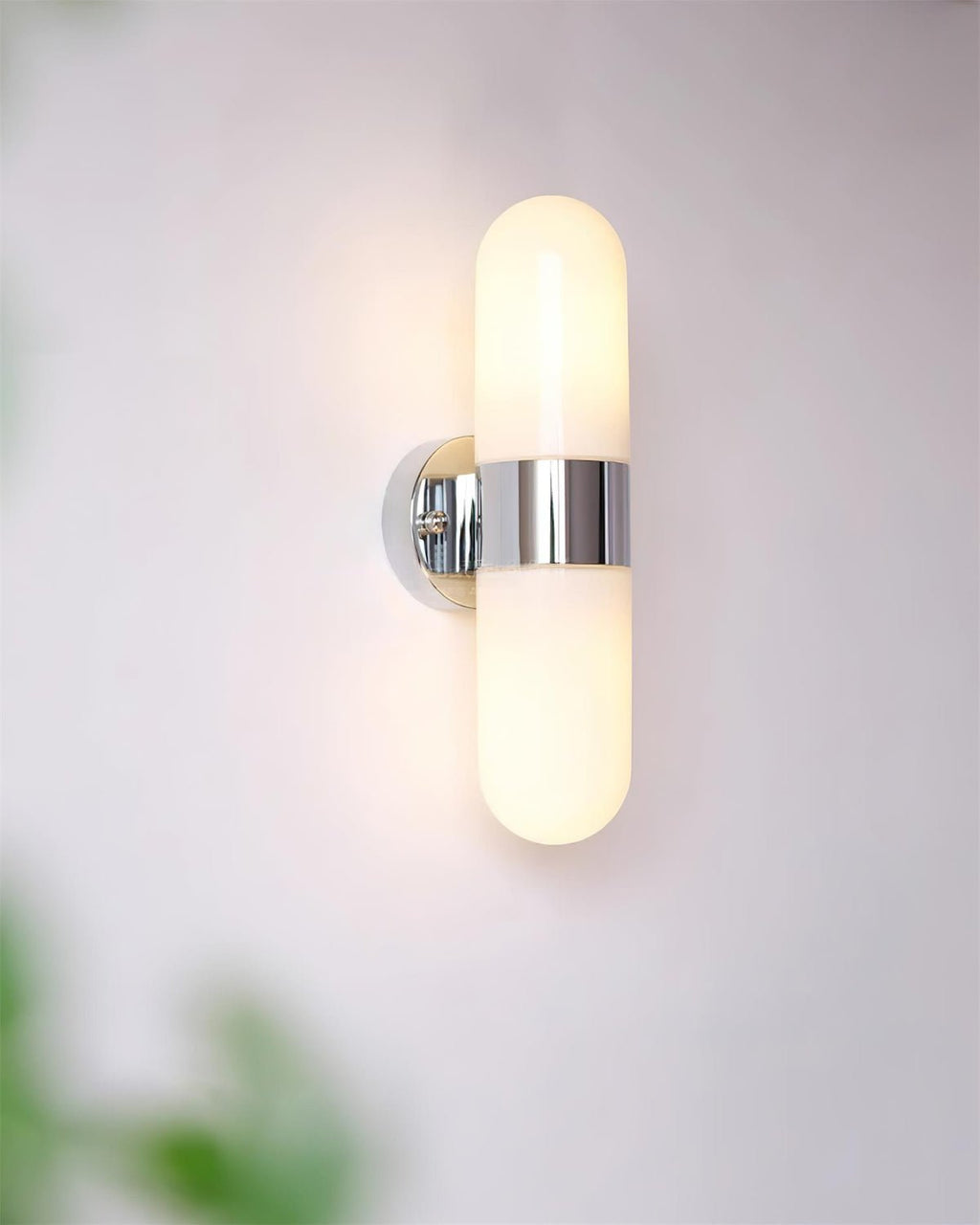 Frosted Glass Vanity Light — Wall Sconce | Maison Monashee — view 26