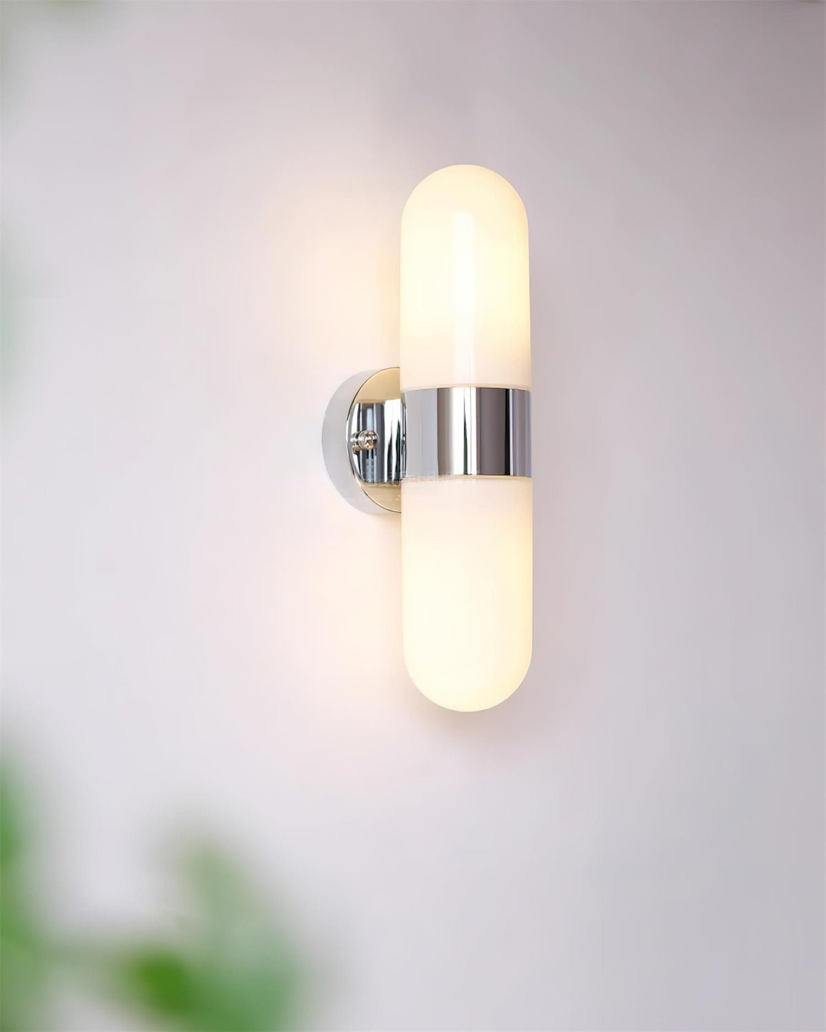 Frosted Glass Vanity Light — Wall Sconce | Maison Monashee — view 26