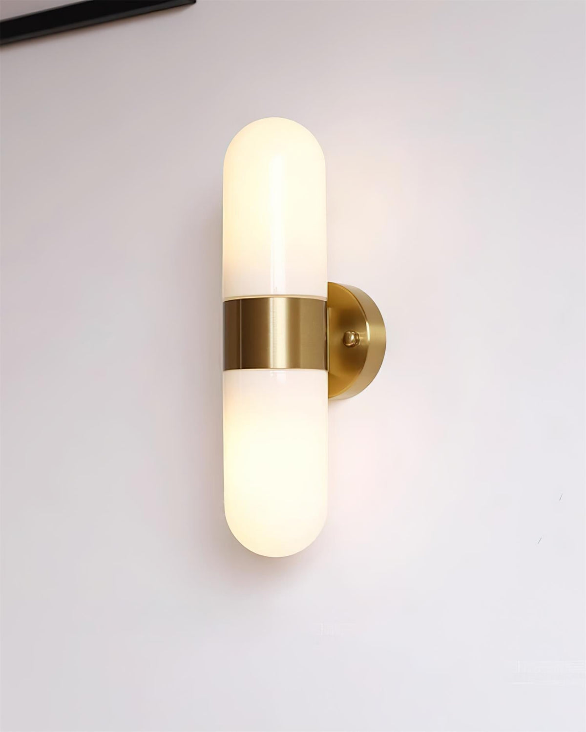 Frosted Glass Vanity Light — Wall Sconce | Maison Monashee — view 29