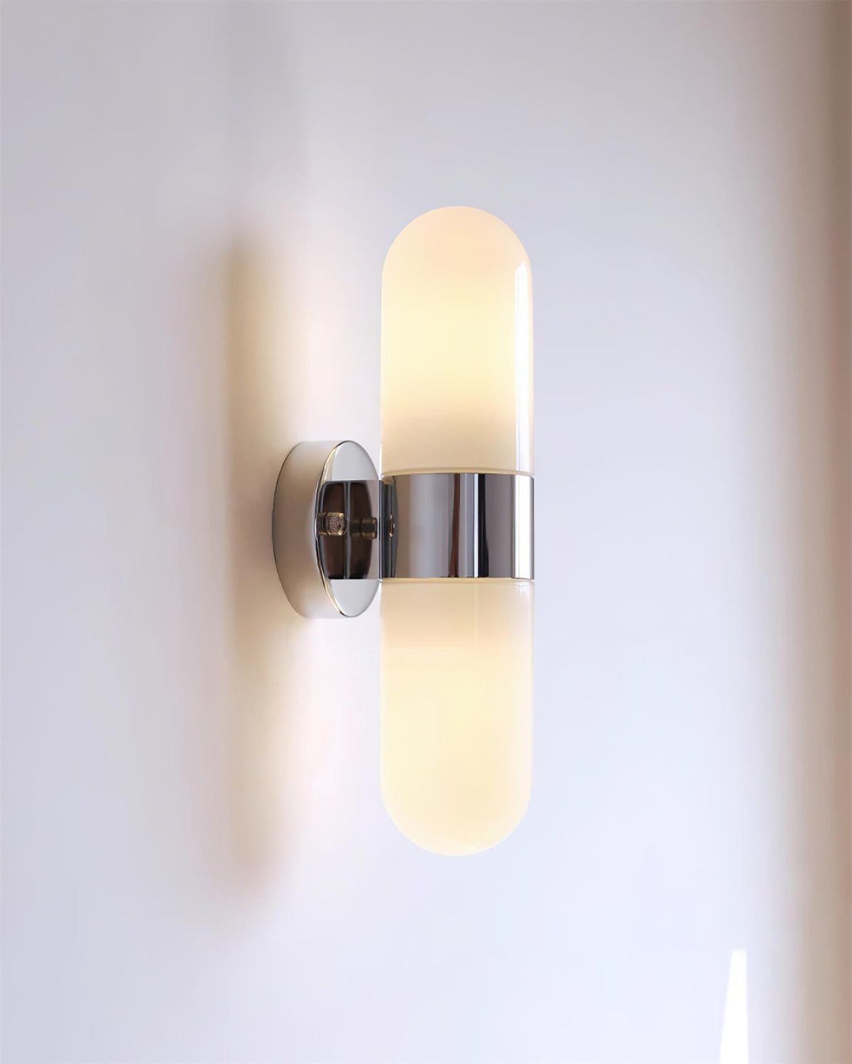 Frosted Glass Vanity Light — Wall Sconce | Maison Monashee — view 38