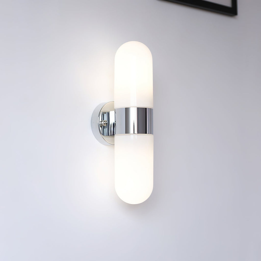 Frosted Glass Vanity Light — Wall Sconce | Maison Monashee — view 11