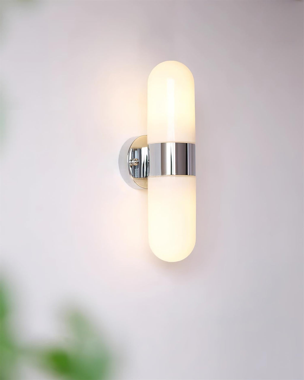 Frosted Glass Vanity Light — Wall Sconce | Maison Monashee — view 12