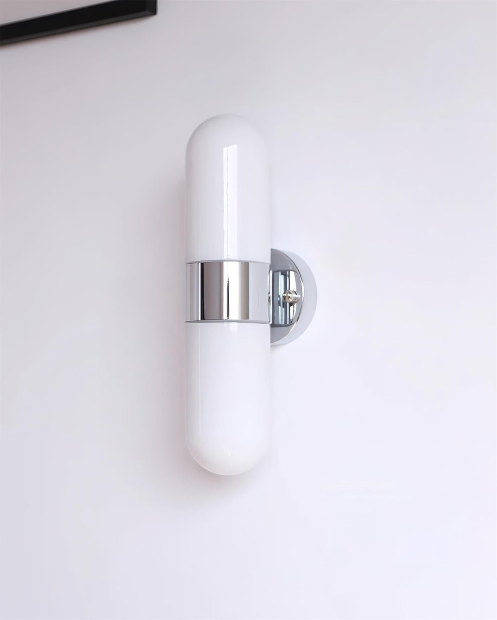 Frosted Glass Vanity Light — Wall Sconce | Maison Monashee — view 13