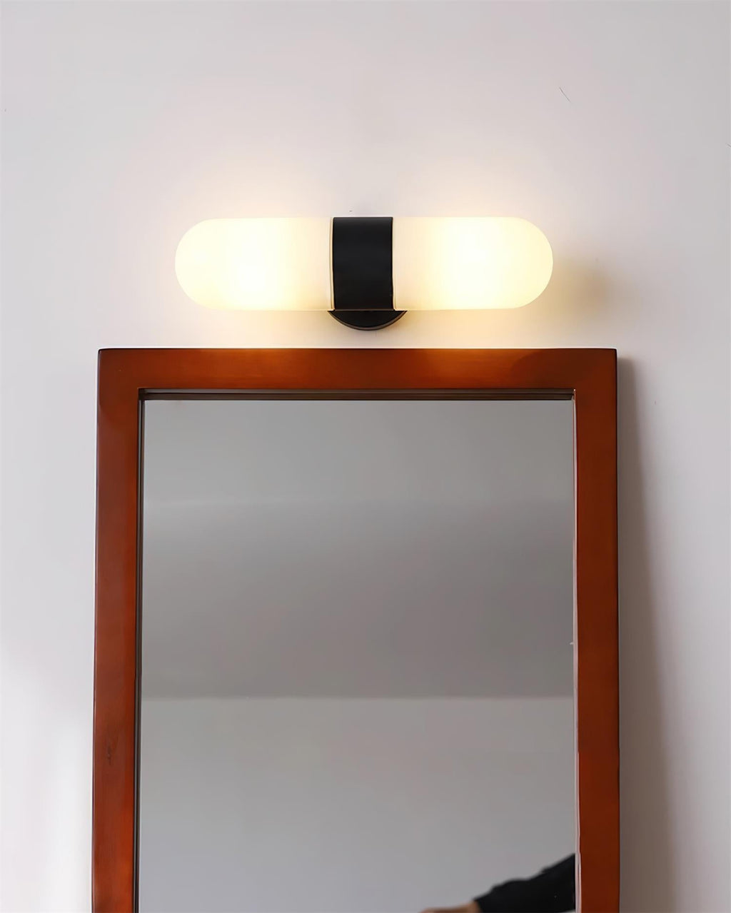 Frosted Glass Vanity Light — Wall Sconce | Maison Monashee — view 15