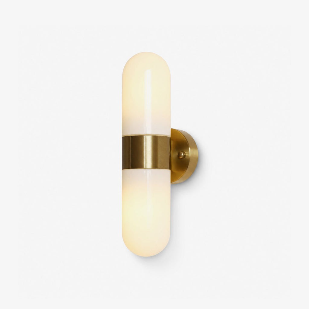 Frosted Glass Vanity Light — Wall Sconce | Maison Monashee