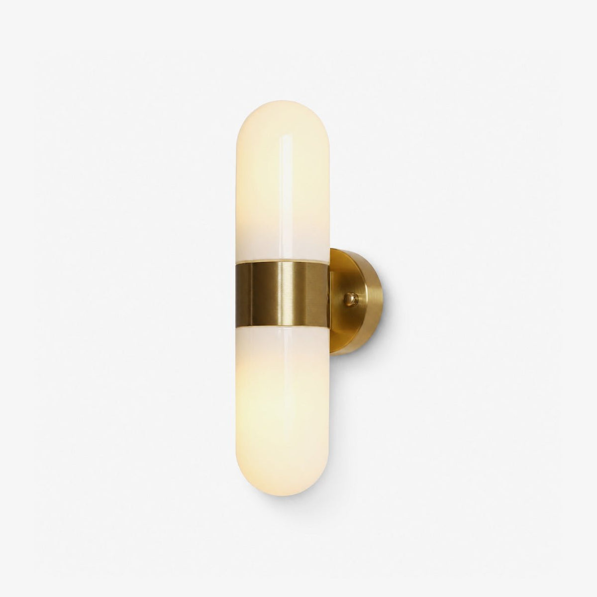 Frosted Glass Vanity Light — Wall Sconce | Maison Monashee