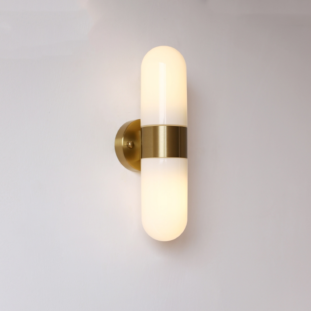 Frosted Glass Vanity Light — Wall Sconce | Maison Monashee — view 7