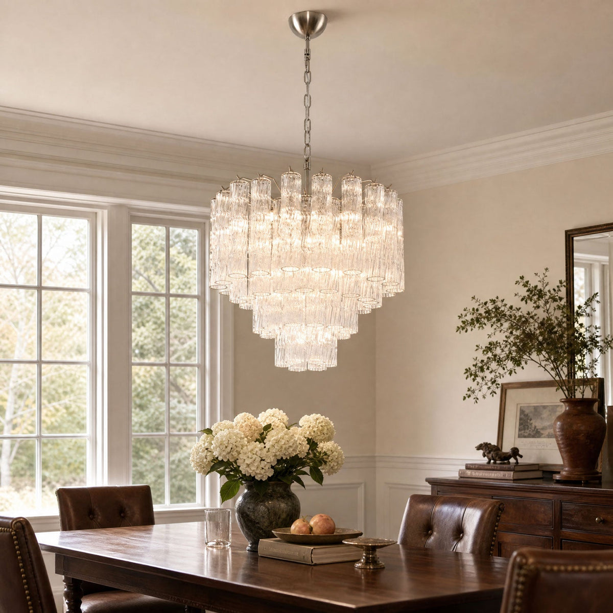 Entryway Crystal Chandelier — Chandelier | Maison Monashee — view 2