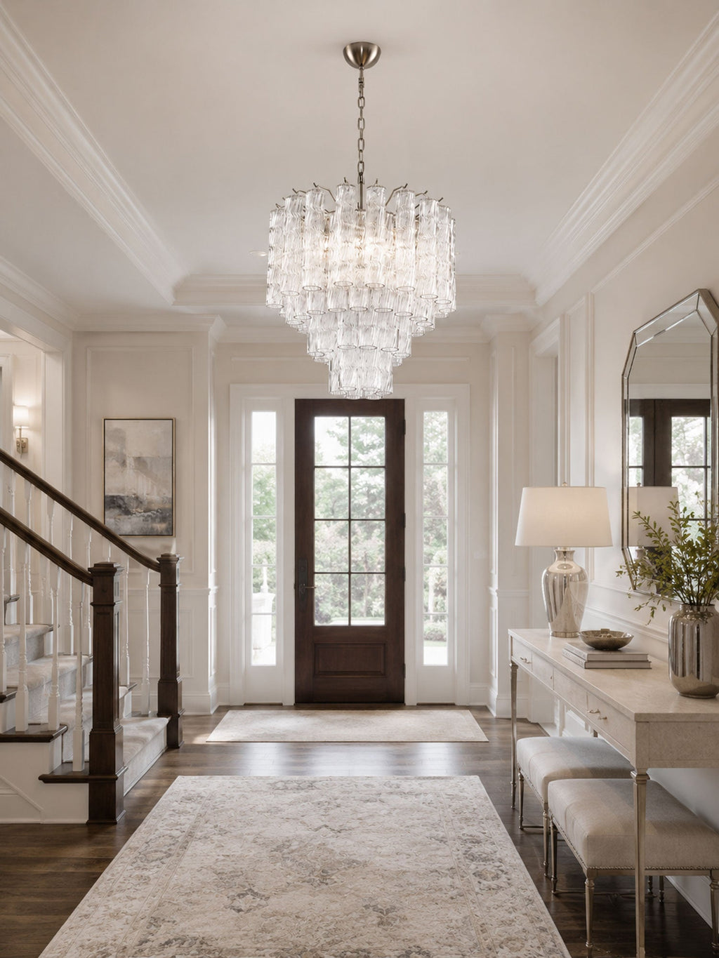 Entryway Crystal Chandelier — Chandelier | Maison Monashee — view 13
