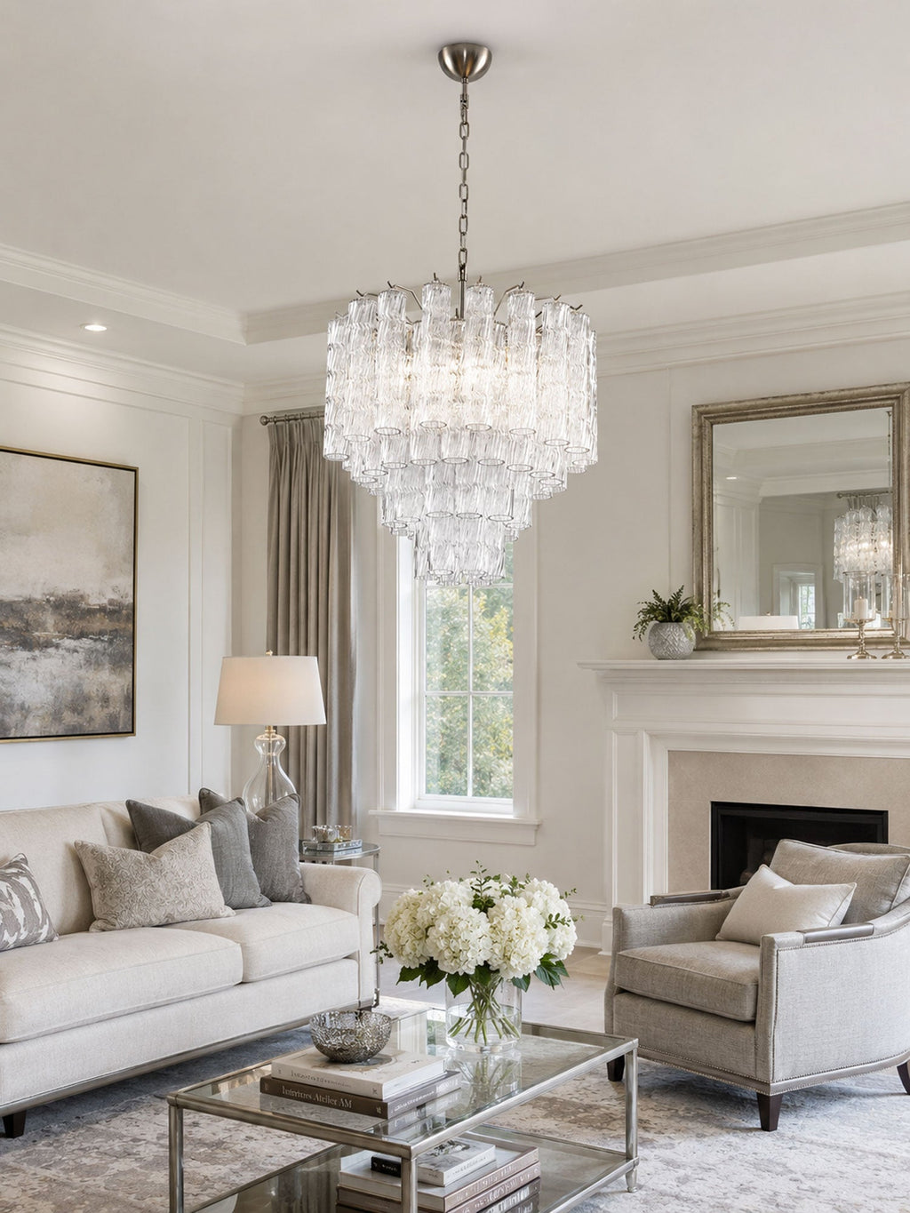 Entryway Crystal Chandelier — Chandelier | Maison Monashee — view 3