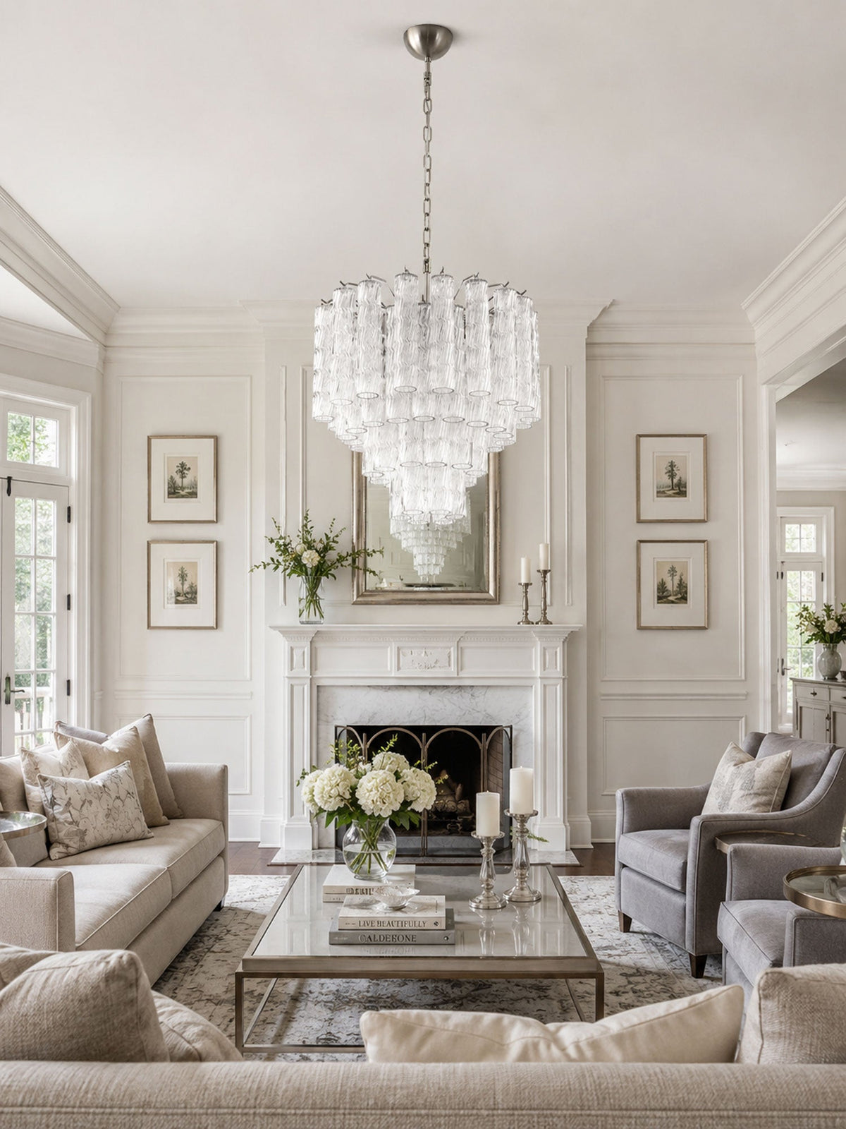 Entryway Crystal Chandelier — Chandelier | Maison Monashee — view 8