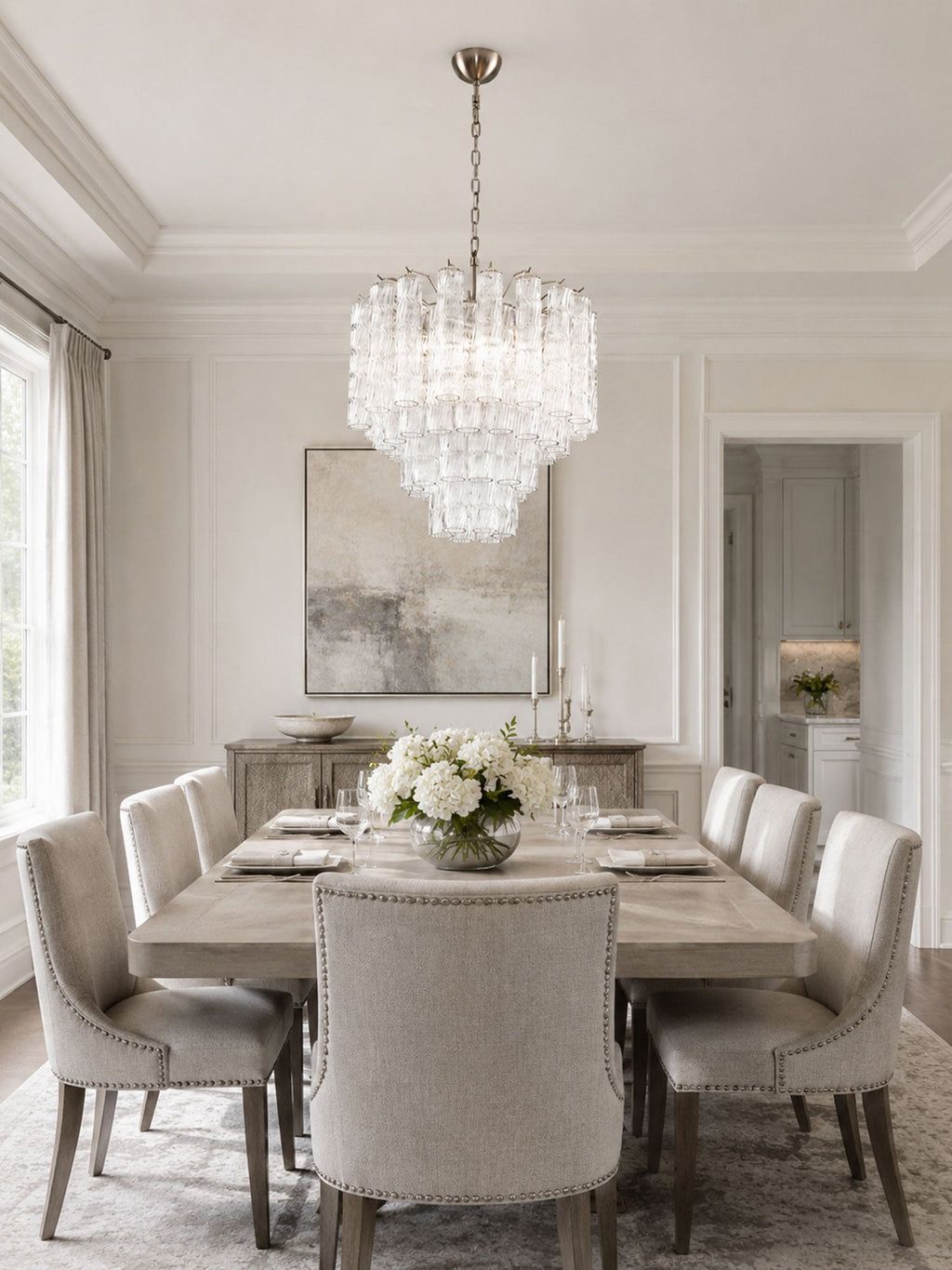Entryway Crystal Chandelier — Chandelier | Maison Monashee — view 11