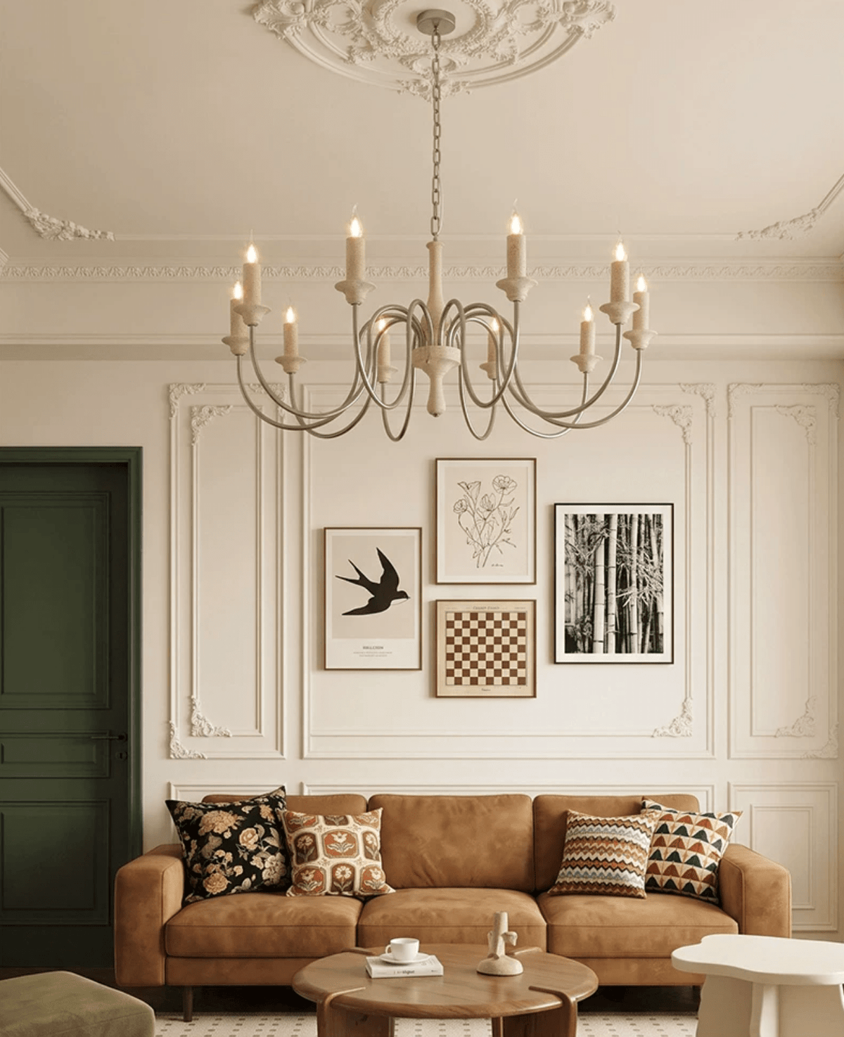 Silver Candle Chandelier — Chandelier | Maison Monashee — view 6