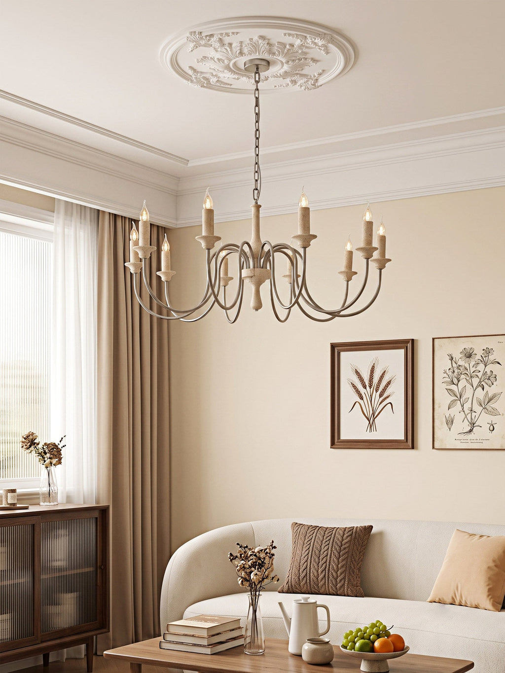 Silver Candle Chandelier — Chandelier | Maison Monashee — view 7