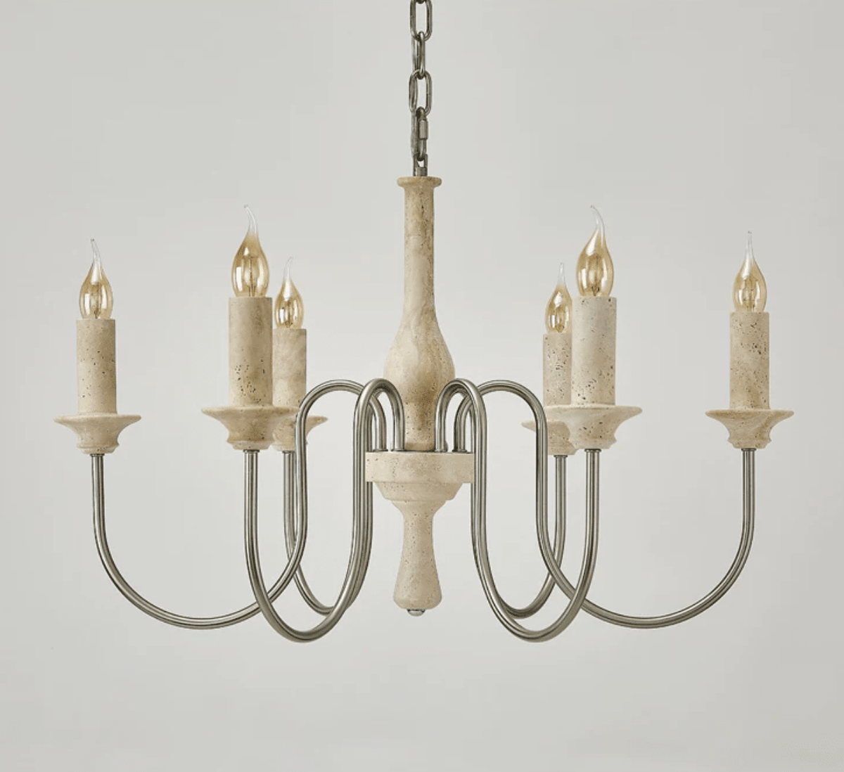 Silver Candle Chandelier — Chandelier | Maison Monashee — view 11
