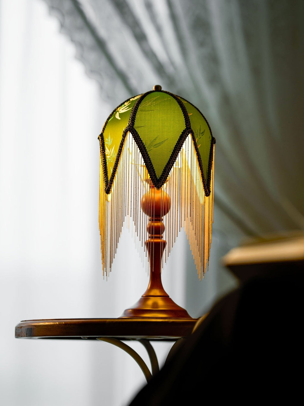 Beaded Fringe Table Lamp — Table Lamp | Maison Monashee — view 15