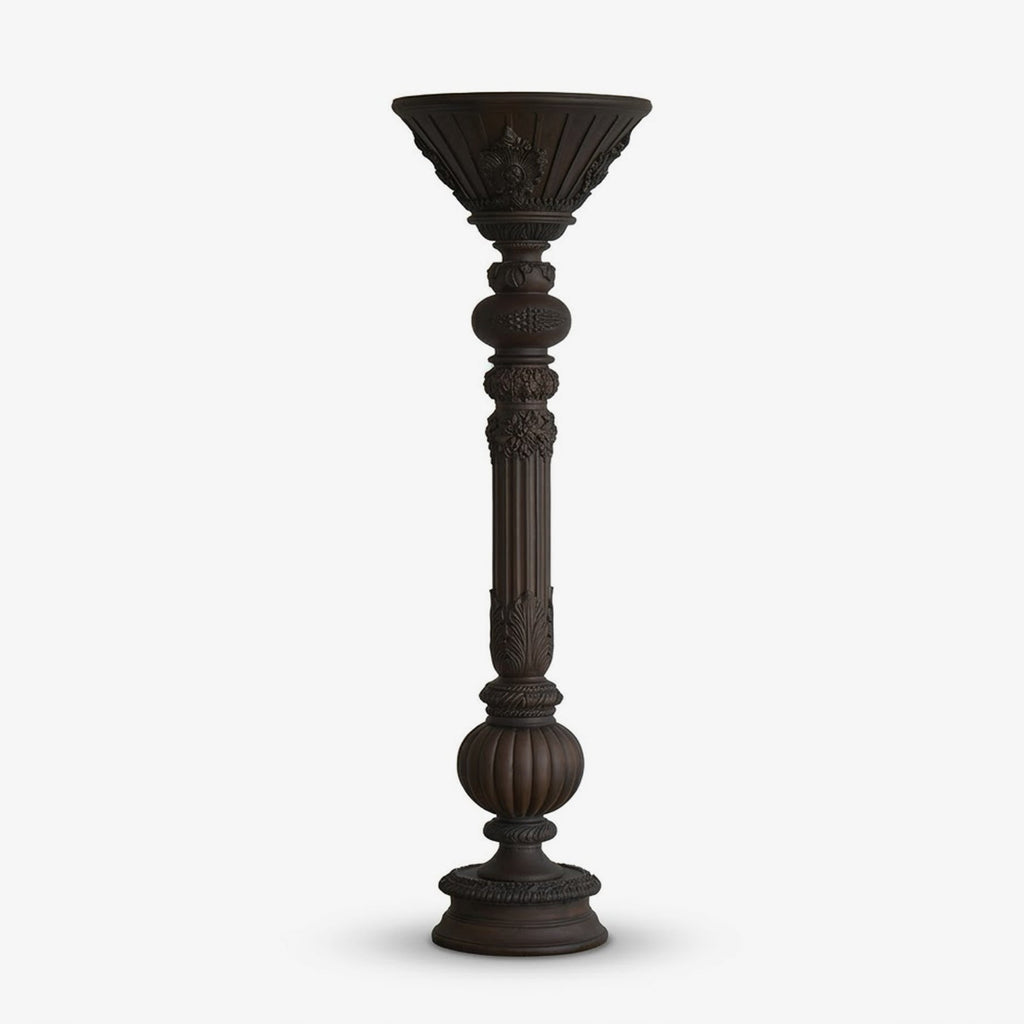 White Torchiere Floor Lamp — Floor Lamp | Maison Monashee — view 5