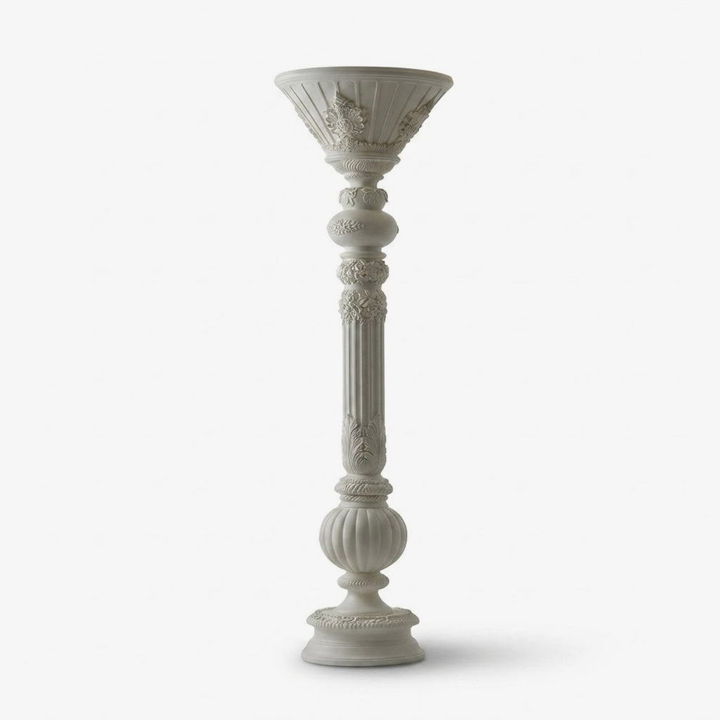 White Torchiere Floor Lamp — Floor Lamp | Maison Monashee