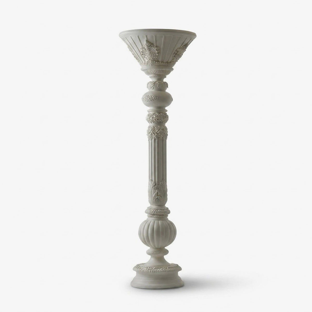 White Torchiere Floor Lamp — Floor Lamp | Maison Monashee