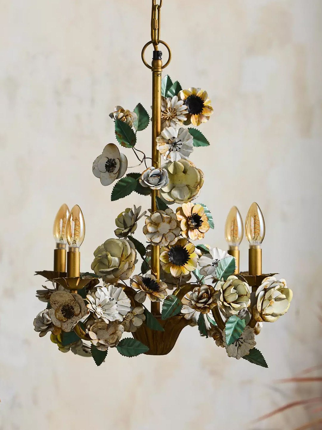Vintage Floral Chandelier — Chandelier | Maison Monashee — view 12