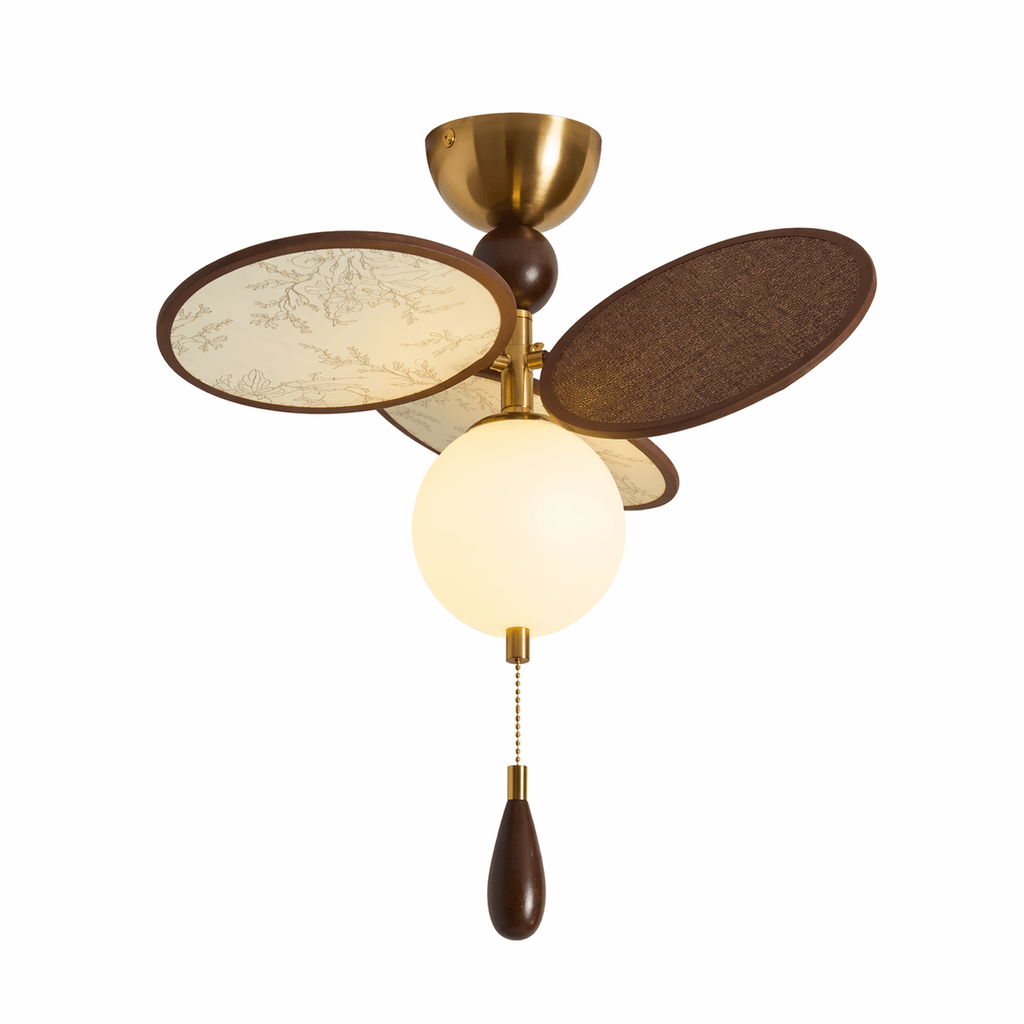 Vintage Glass Globe Ceiling Light — Ceiling Light | Maison Monashee — view 6