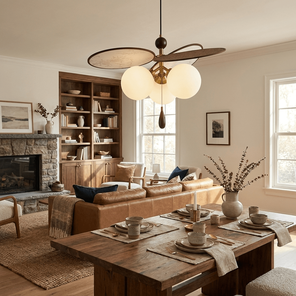 Vintage Acrylic Chandelier — Chandelier | Maison Monashee — view 6