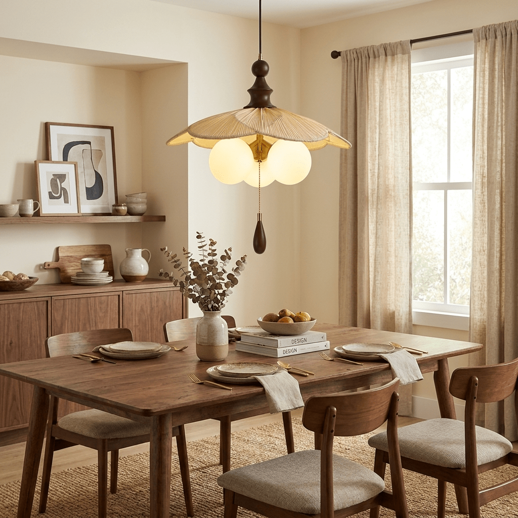 Vintage Flower Pendant Light — Pendant Light | Maison Monashee — view 3