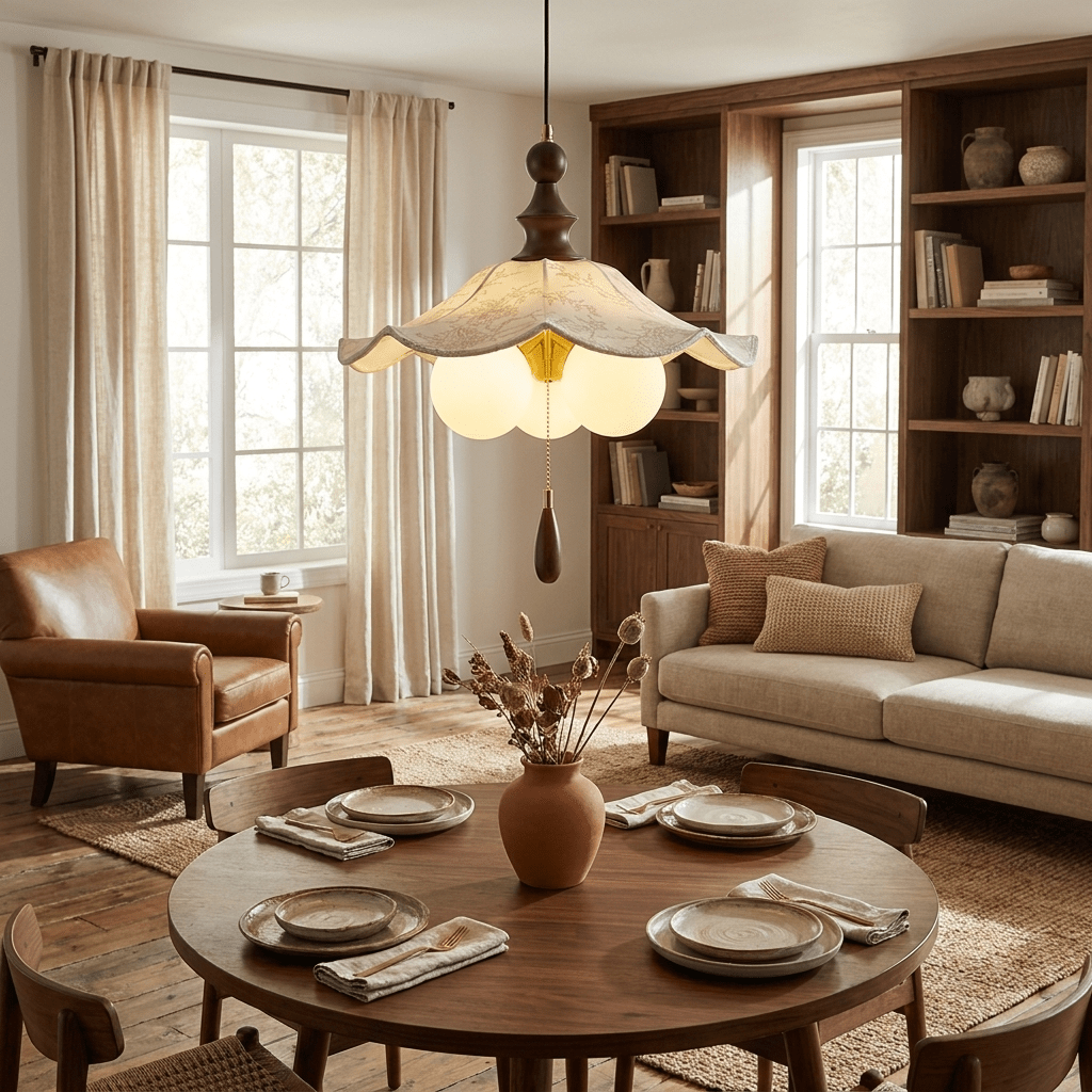 Floral Hanging Light — Pendant Light | Maison Monashee — view 3