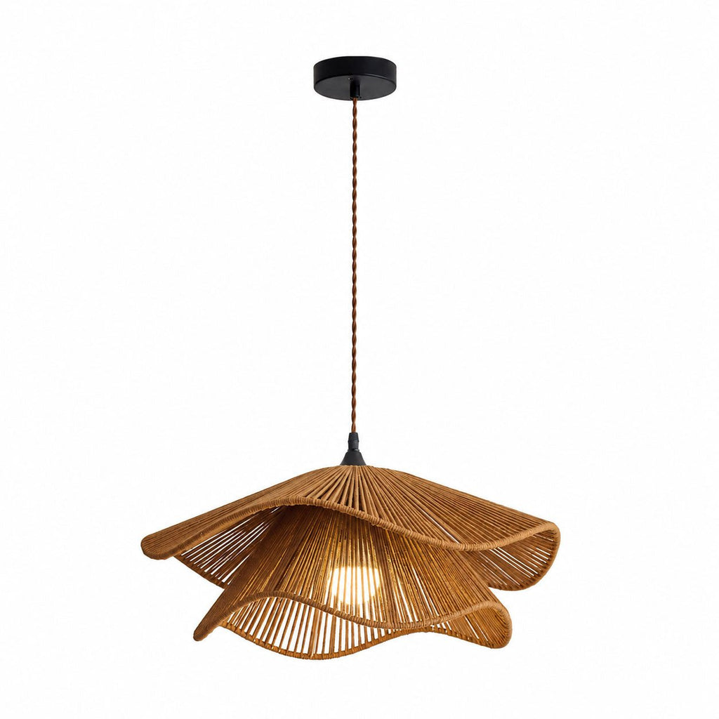 White Rope Pendant Light — Pendant Light | Maison Monashee — view 6