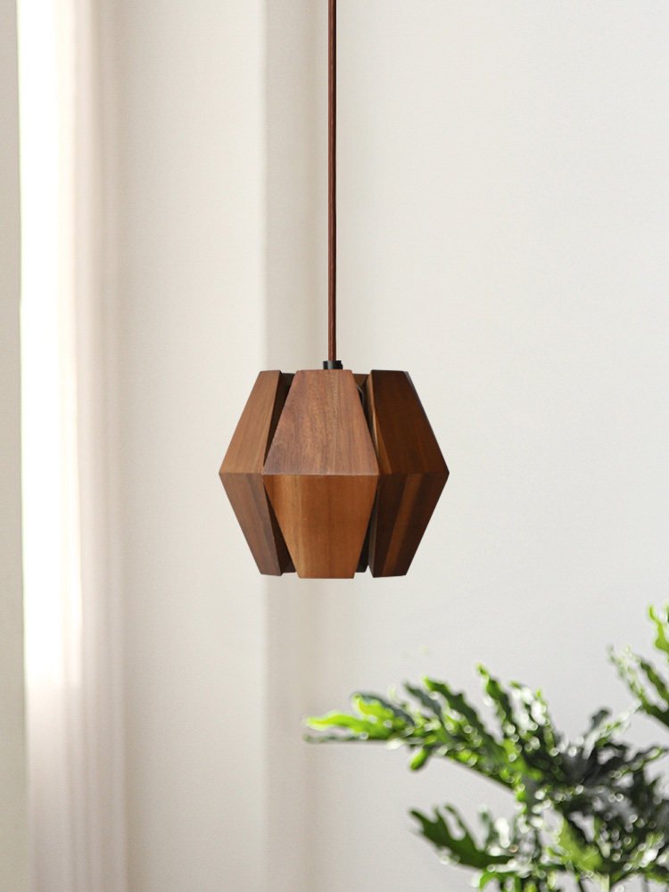 Wood Lantern Pendant Light — Pendant Light | Maison Monashee — view 8
