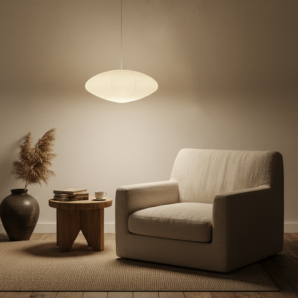 Washi Paper Pendant Light — Pendant Light | Maison Monashee — view 9