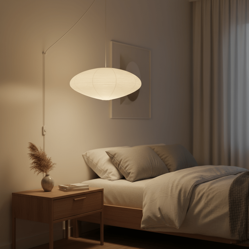 Washi Paper Pendant Light — Pendant Light | Maison Monashee — view 7