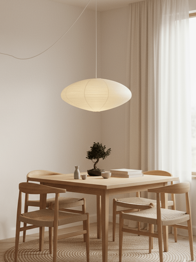 Washi Paper Pendant Light — Pendant Light | Maison Monashee — view 3