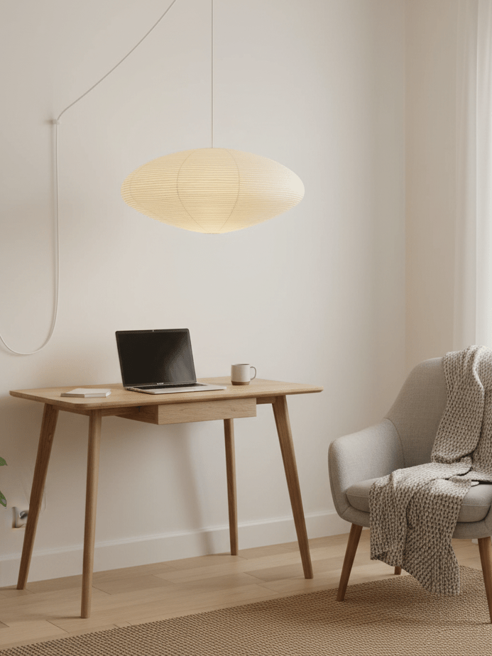 Washi Paper Pendant Light — Pendant Light | Maison Monashee — view 8
