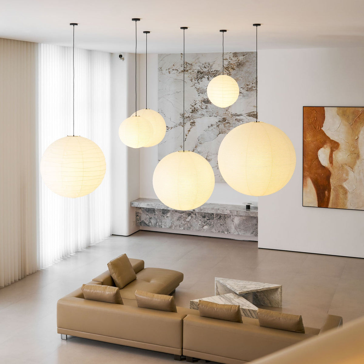 Round Lantern Pendant Light — Pendant Light | Maison Monashee — view 75