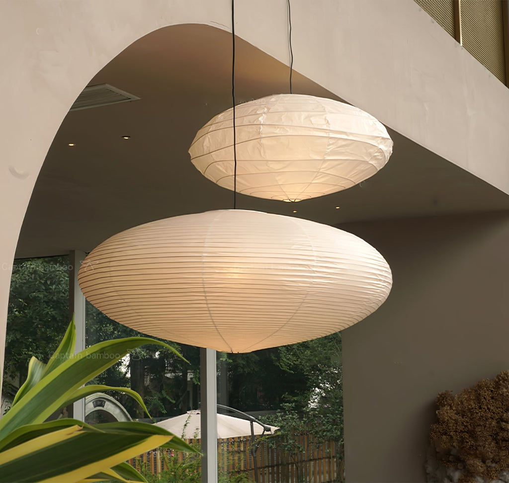 Washi Paper Pendant Light — Pendant Light | Maison Monashee — view 19