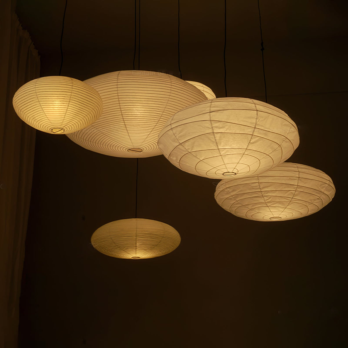 Washi Paper Pendant Light — Pendant Light | Maison Monashee — view 13