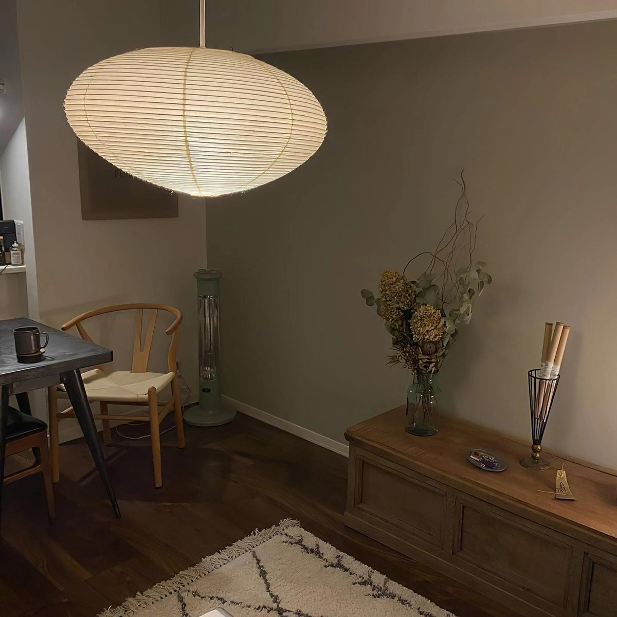 Washi Paper Pendant Light — Pendant Light | Maison Monashee — view 91