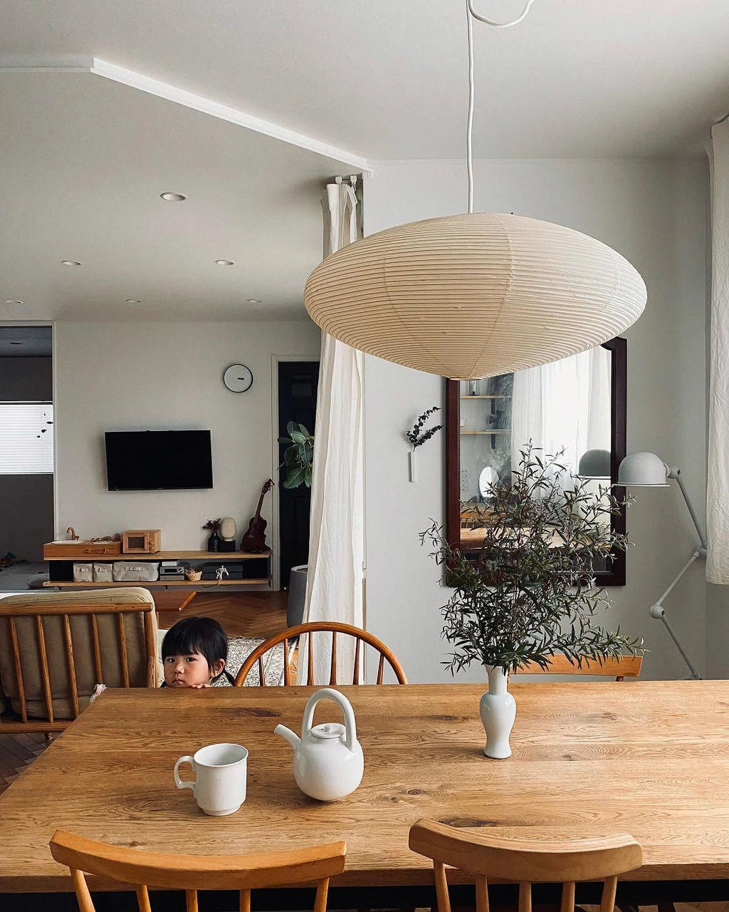 Washi Paper Pendant Light — Pendant Light | Maison Monashee — view 97