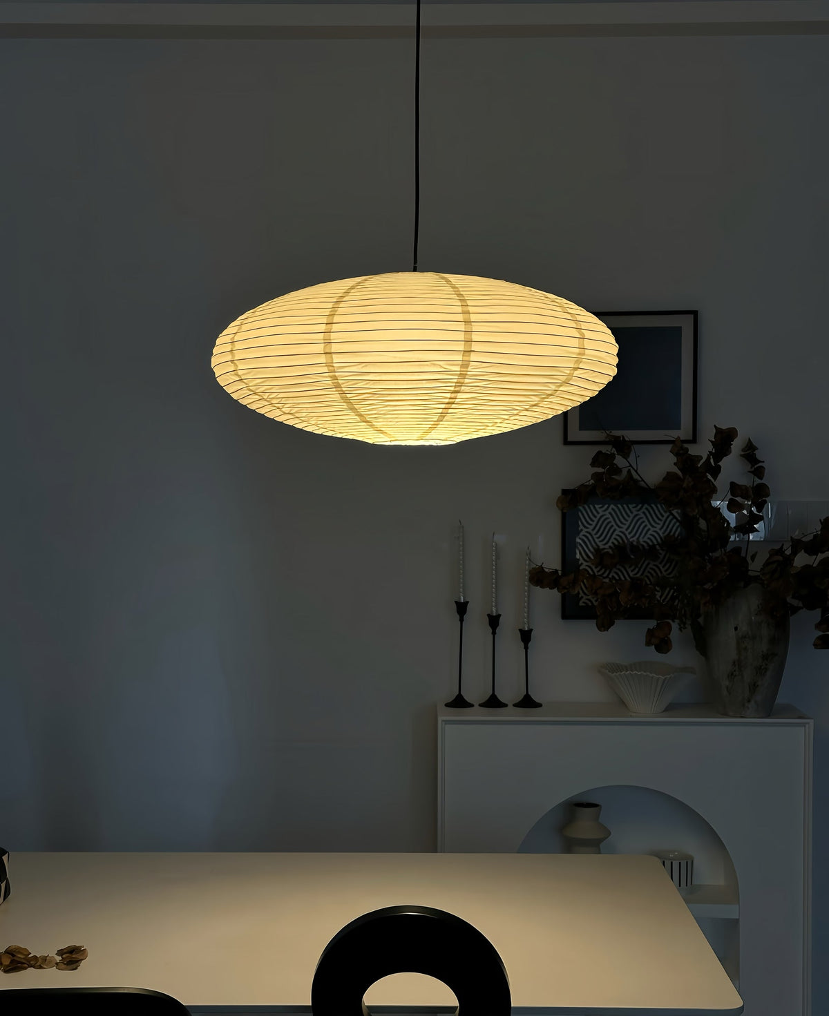 Washi Paper Pendant Light — Pendant Light | Maison Monashee — view 42