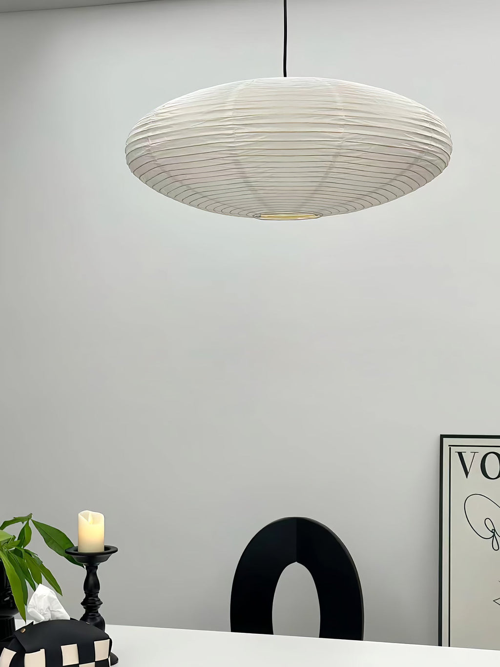 Washi Paper Pendant Light — Pendant Light | Maison Monashee — view 44