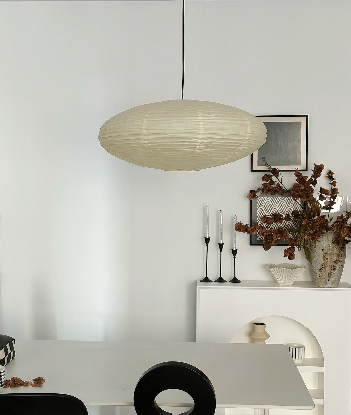 Washi Paper Pendant Light — Pendant Light | Maison Monashee — view 43
