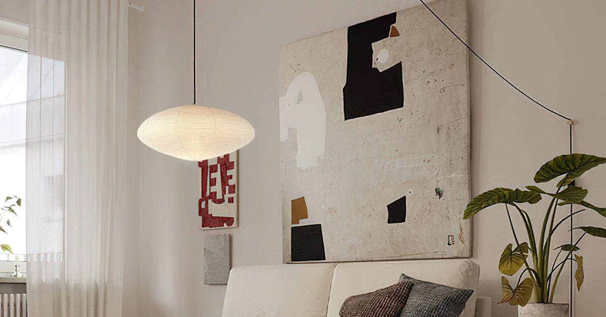 Washi Paper Pendant Light — Pendant Light | Maison Monashee — view 26