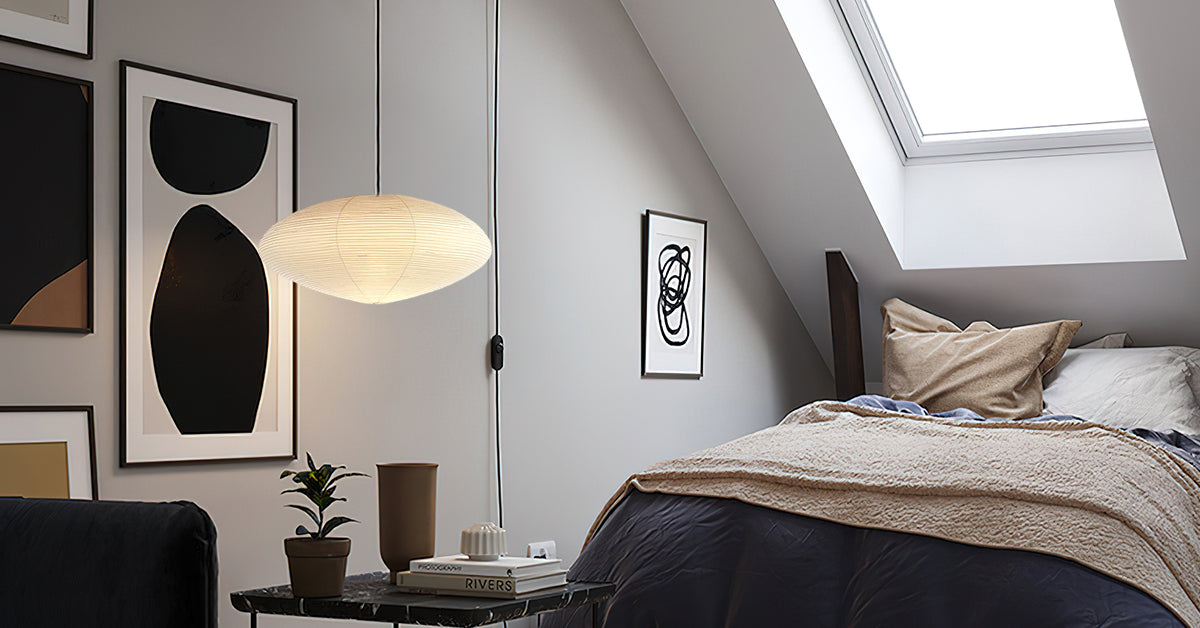 Washi Paper Pendant Light — Pendant Light | Maison Monashee — view 25