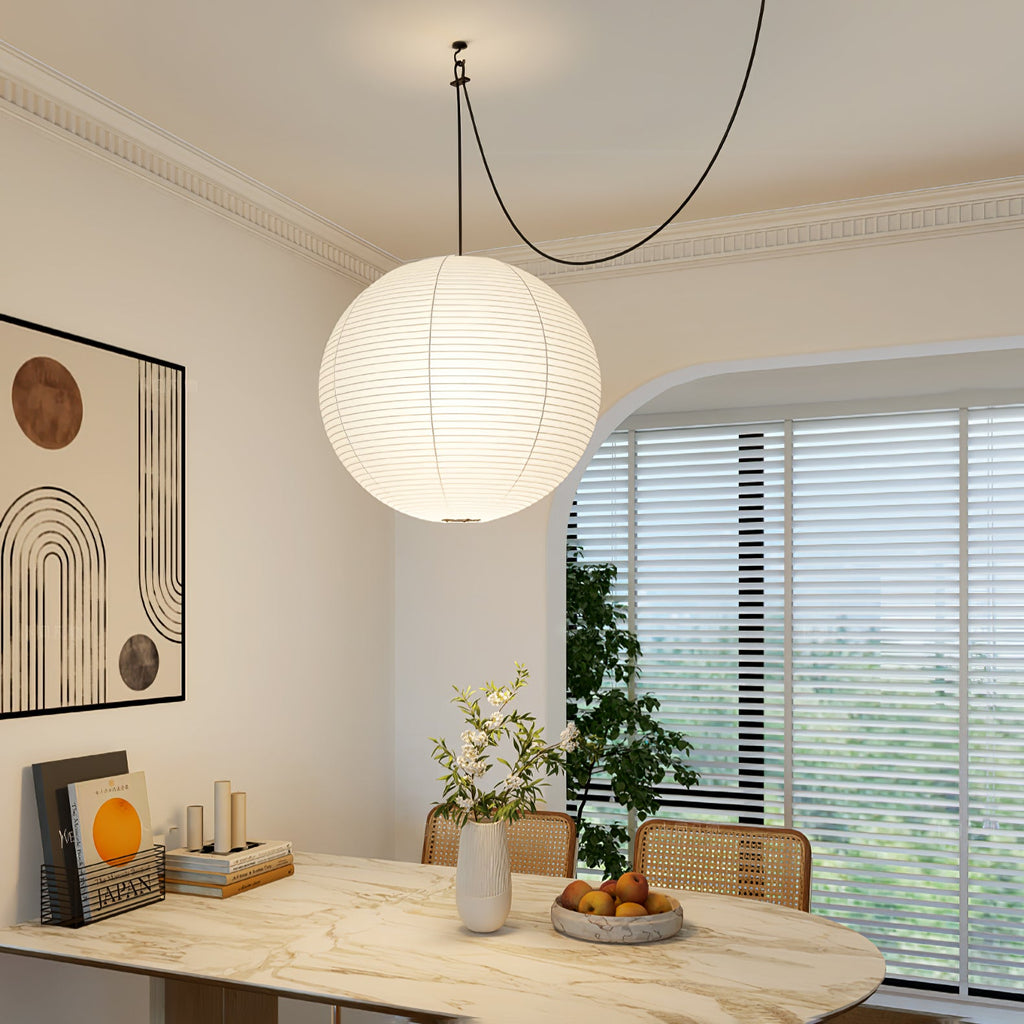 Paper Globe Pendant Lighting — Pendant Light | Maison Monashee — view 5